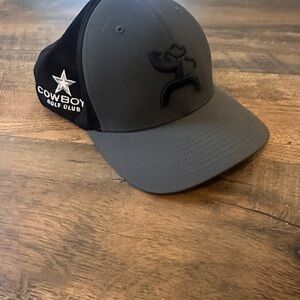 Gray and Black Cowboy Golf Club Cap